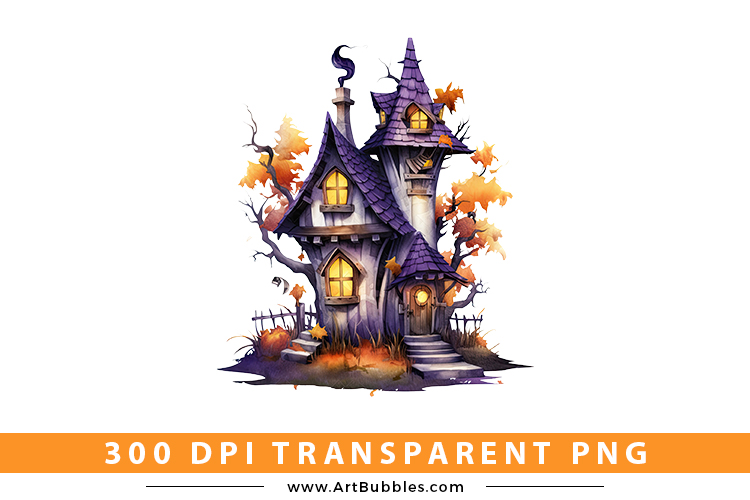 Fairy House Halloween Sublimation Design
