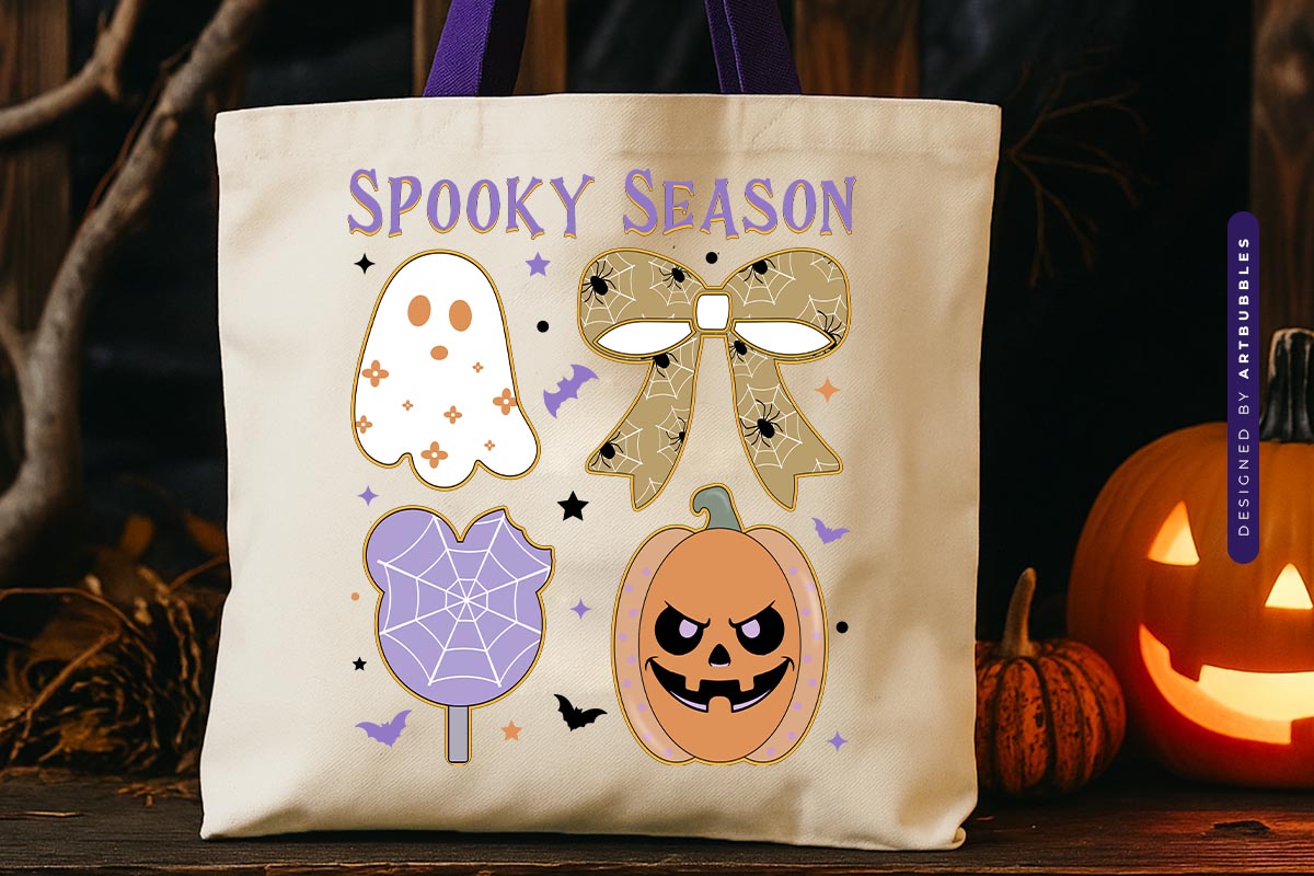 Spooky Season - Halloween Sublimation Design Tote bag Mockup Image.jpg