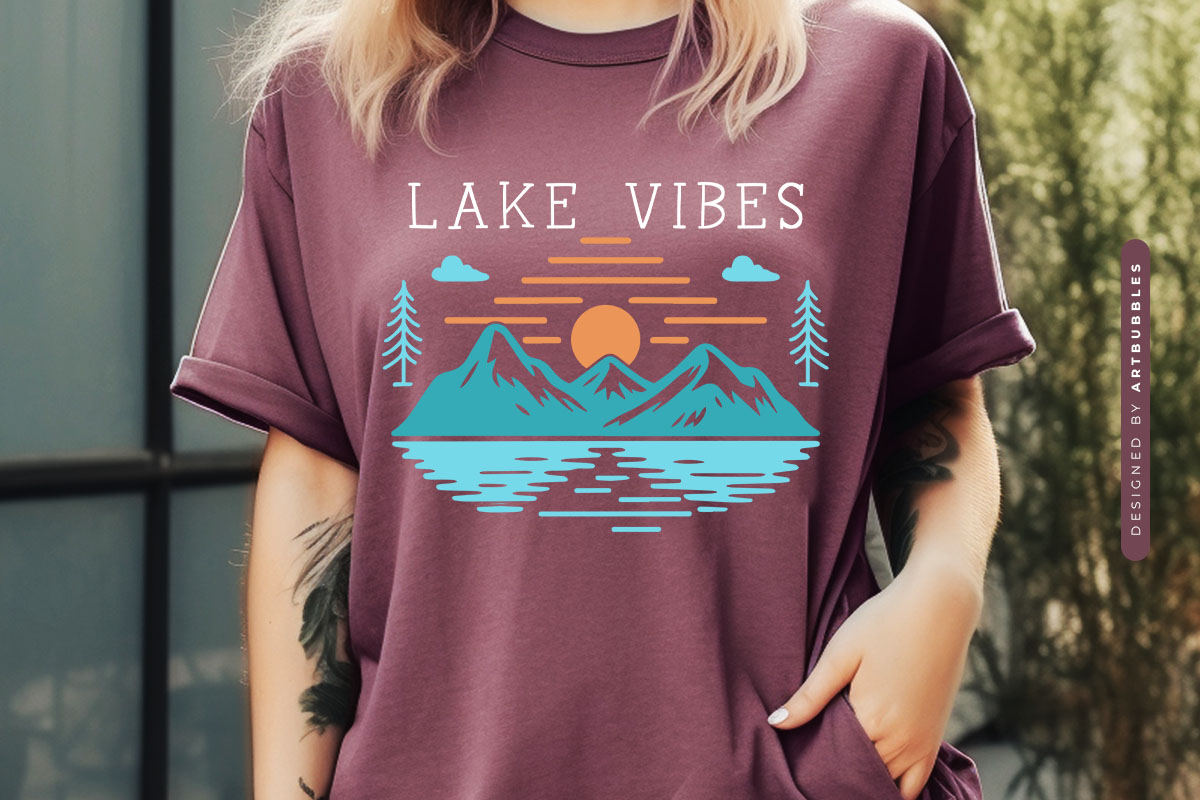 Lake Vibes SVG File