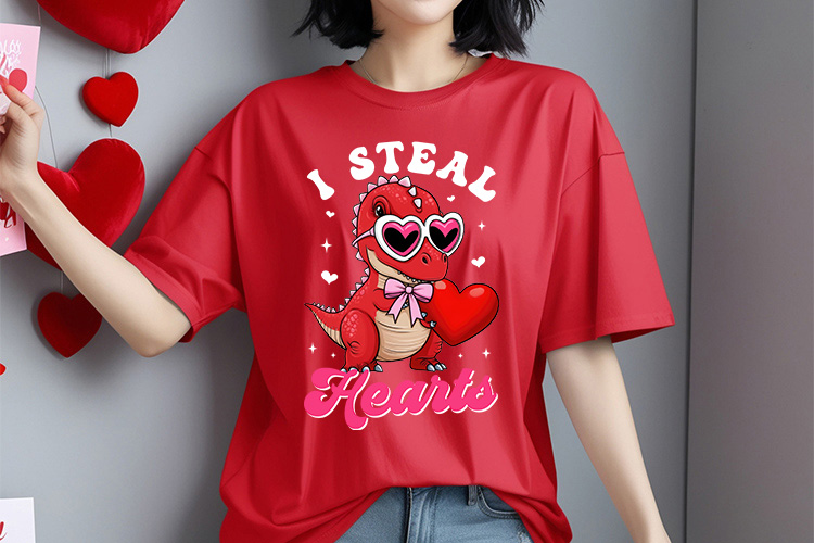 I Steal Hearts - Coquette Valentine Sublimation Design Shirt Mockup Image.jpg