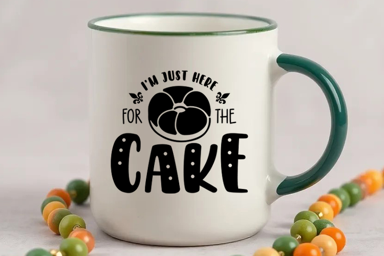 I'm Just Here for the Cake - Mardi Gras SVG File Mug Mockup Image.jpg