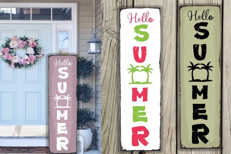 Hello Summer Vertical Sign SVG Design Image 2.jpg