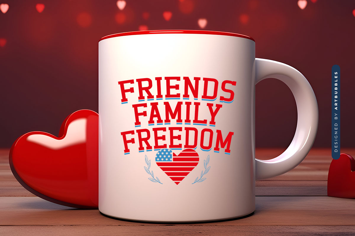 Friends Family Freedom - Funny 4th of July SVG Mug Mockup Image.jpg