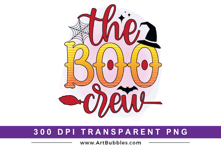 The B00 Crew, Halloween Sublimation Design