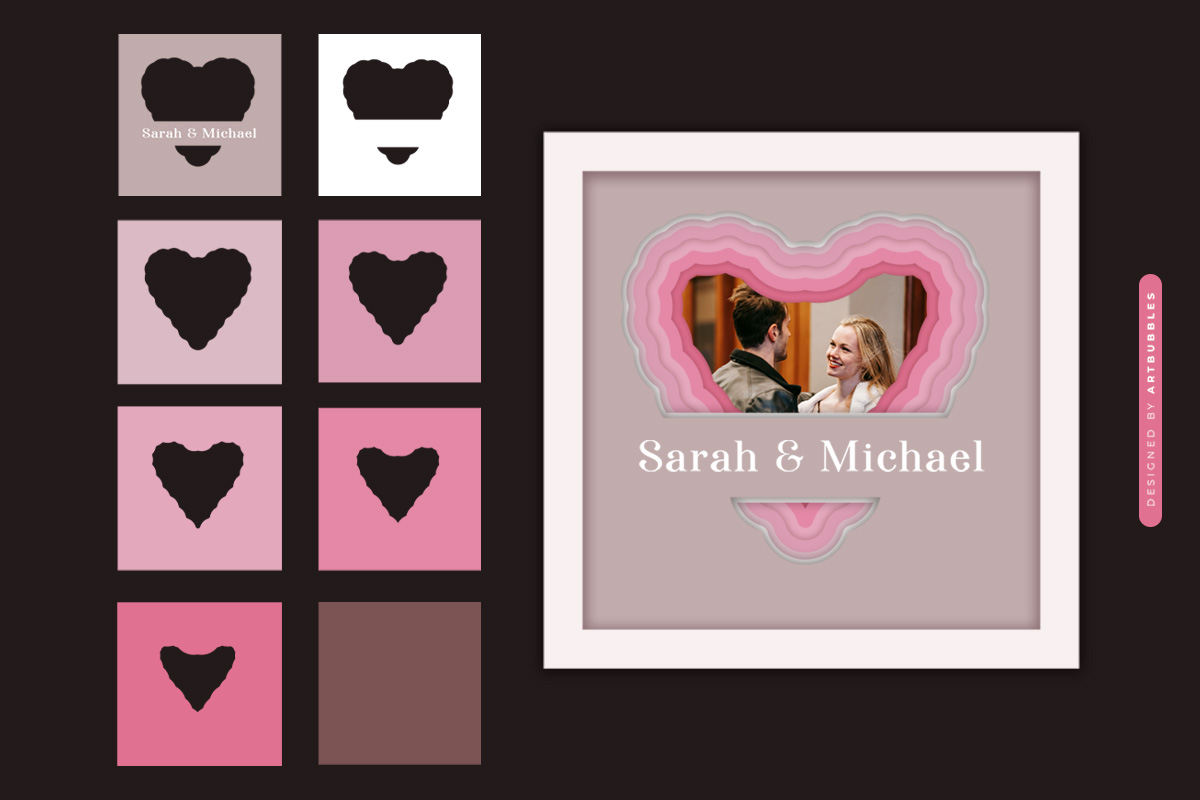 Valentine Layered Shadow Box SVG Bundle image 2.jpg