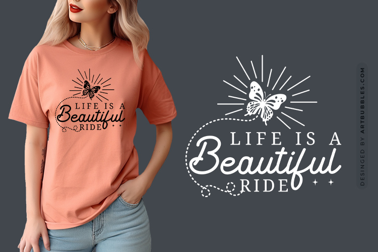 Life is a Beautiful Ride - Handcrafted Butterfly SVG Image.jpg