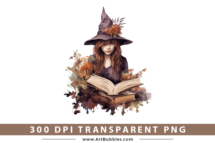 Beautiful Witch Watercolor 7 Preview   01.jpg