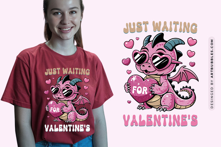 Just Waiting for Valentine's Retro Sublimation
