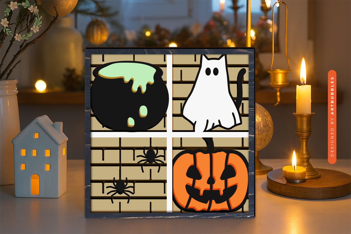 Layered Halloween Shadow Box SVG Cut File Image 2.jpg