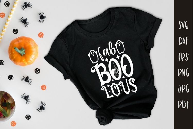 Fab Boo Lous - Halloween SVG Cut File Tshirt Mockup Image.jpg