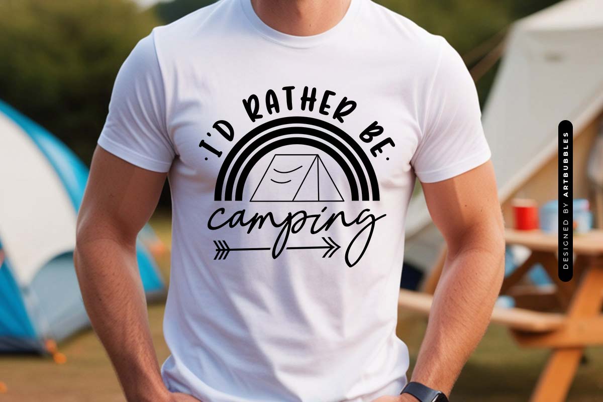 I'd Rather Be Camping SVG Design Shirt Mockup Image.jpg