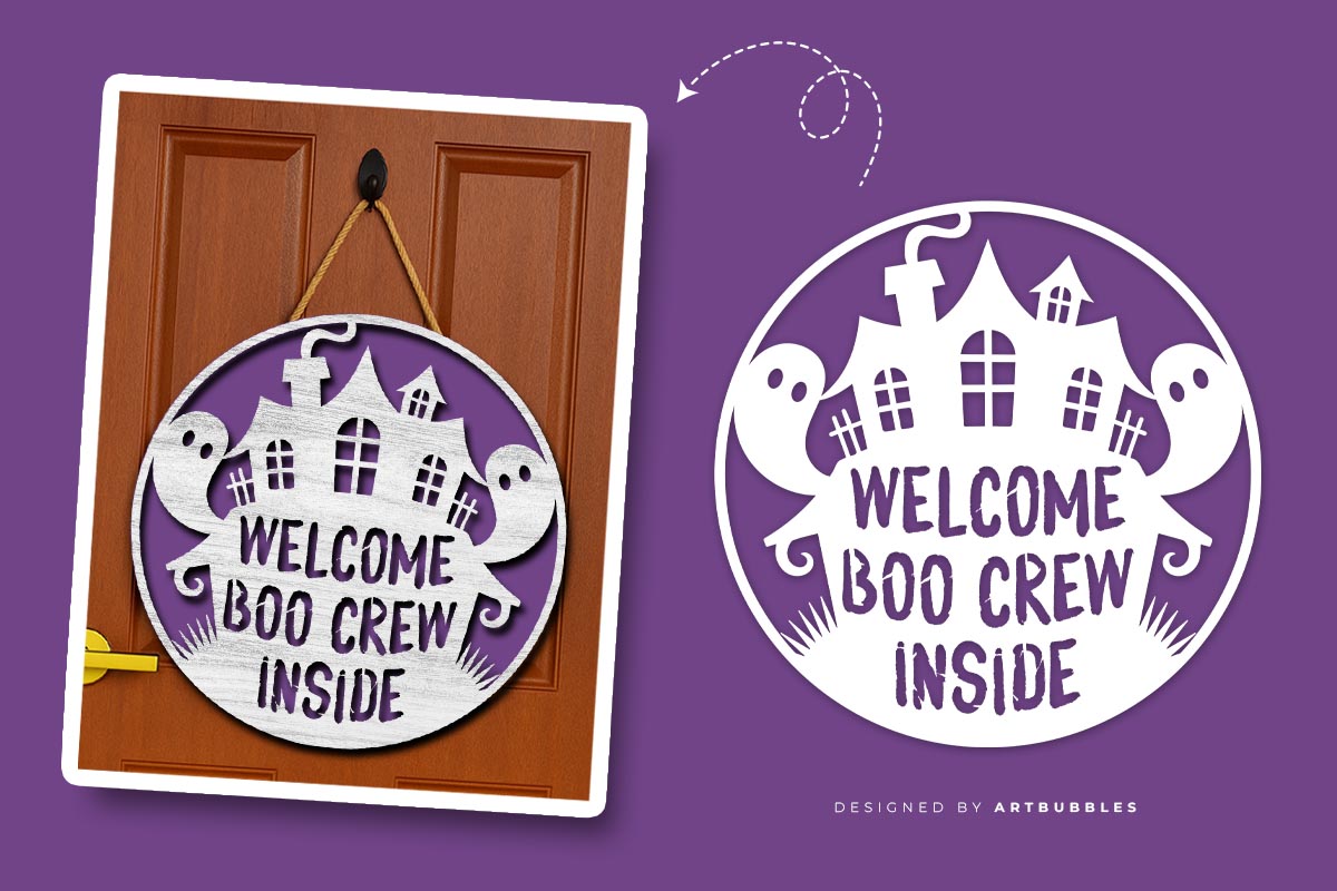 Welcome Boo Crew Inside - Door Hanger Halloween SVG Image.jpg