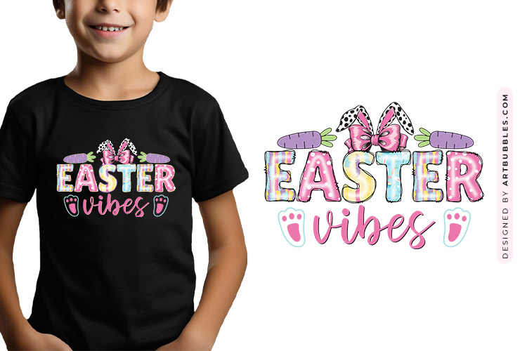 Coquette Easter Vibes Sublimation Design
