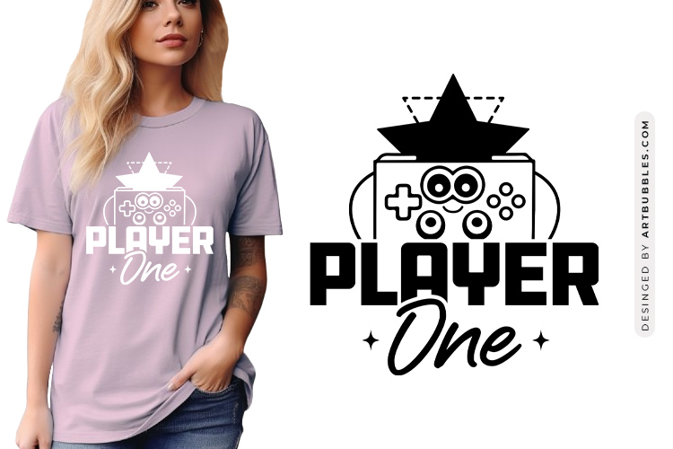 Player One - Gaming SVG Cut File image.jpg