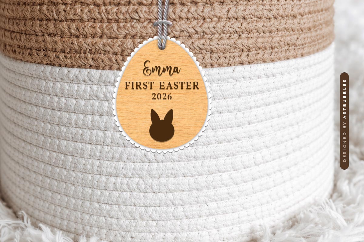 Laser Cut Easter Bunny Gift Tag SVG Image 2.jpg