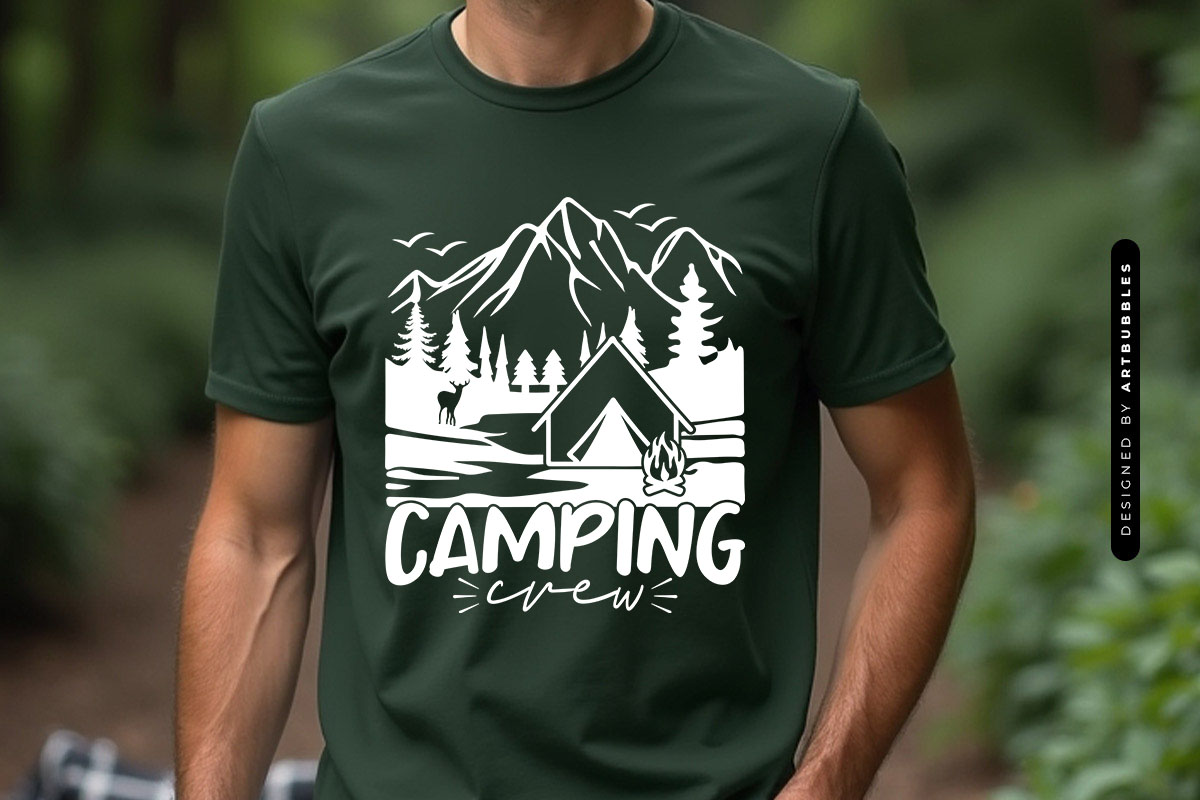 Camping Crew SVG for Cricut Maker T-shirt Mockup Image.jpg