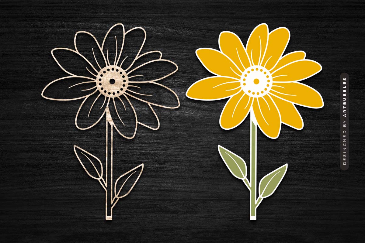 Laser Cut Sunflower SVG Vector Image.jpg
