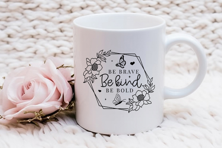 Be Brave Be Kind Be Bold - Butterfly SVG Free Mug Mockup Image.jpg