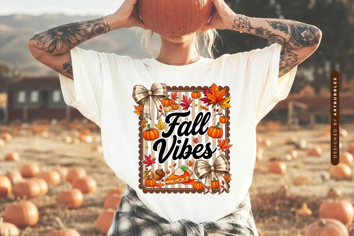 Coquette Fall Vibes PNG Sublimation Printing Shirt Mockup Image.jpg