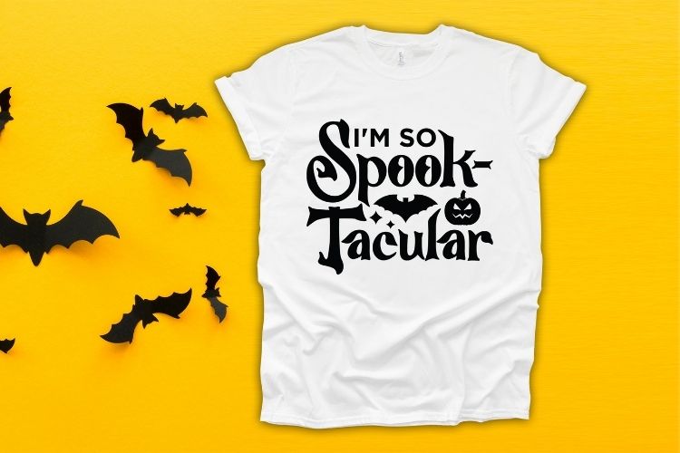 I'm So Spooktacular - Spooky Halloween SVG Shirt Mockup Image.jpg