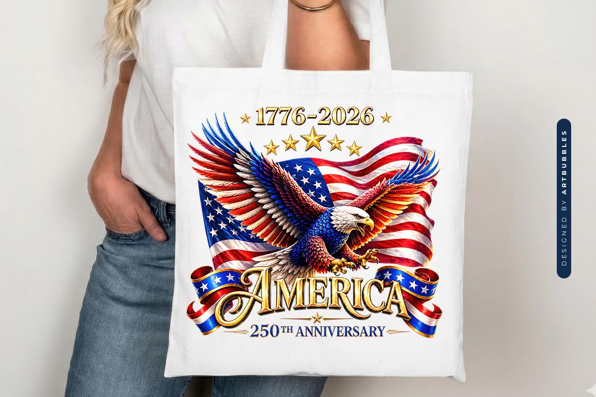 America 250th Anniversary Sublimation PNG Tote Mockup Image.jpg