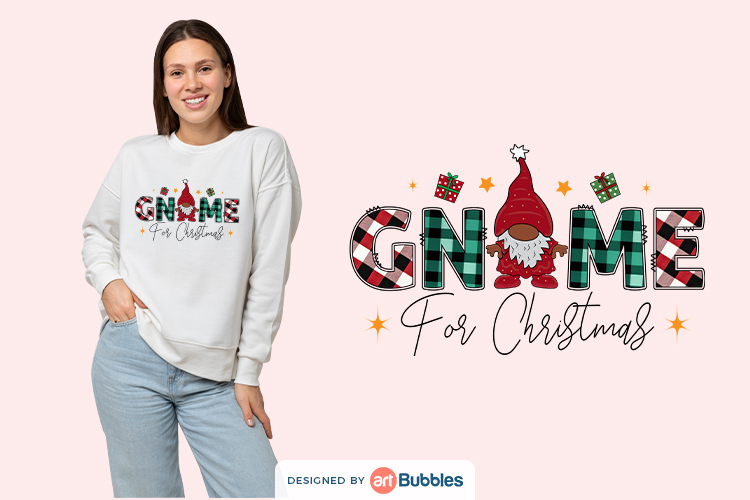 Gnome for Christmas, Ready to Press Sublimation Transfers Preview 01.jpg