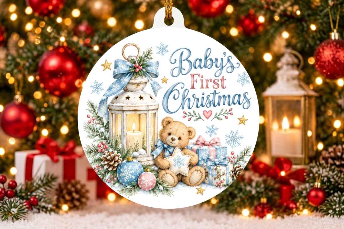 Baby's First Christmas Ornaments PNG Bundle Image 2.jpg