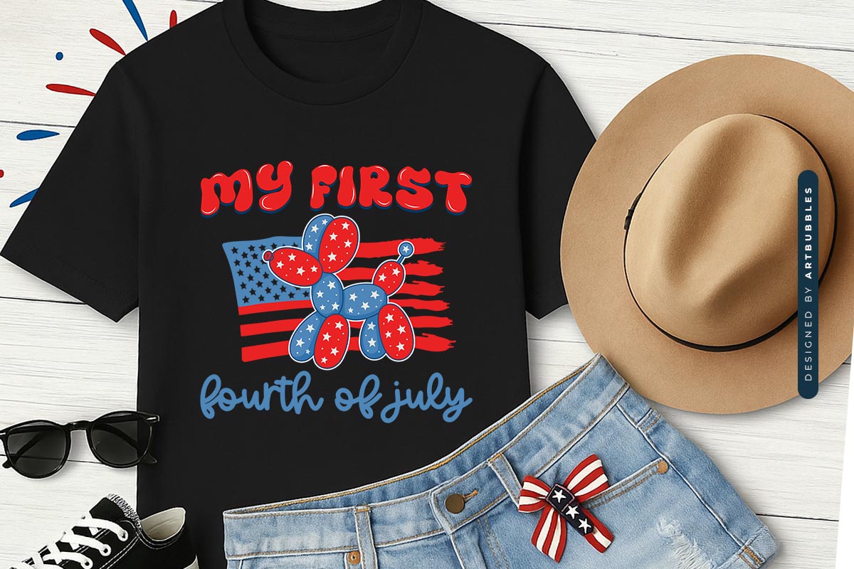 My First Fourth of July Sublimation Shirt Mockup Image.jpg