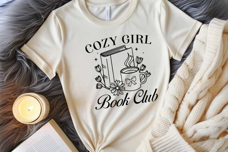 Cozy Girl Book Club - Reading Cut File SVG Tshirt Mockup Image.jpg