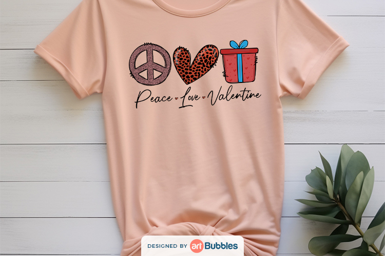 Peace Love Valentine Sublimation, Valentine's Day Shirt Preview 04.jpg