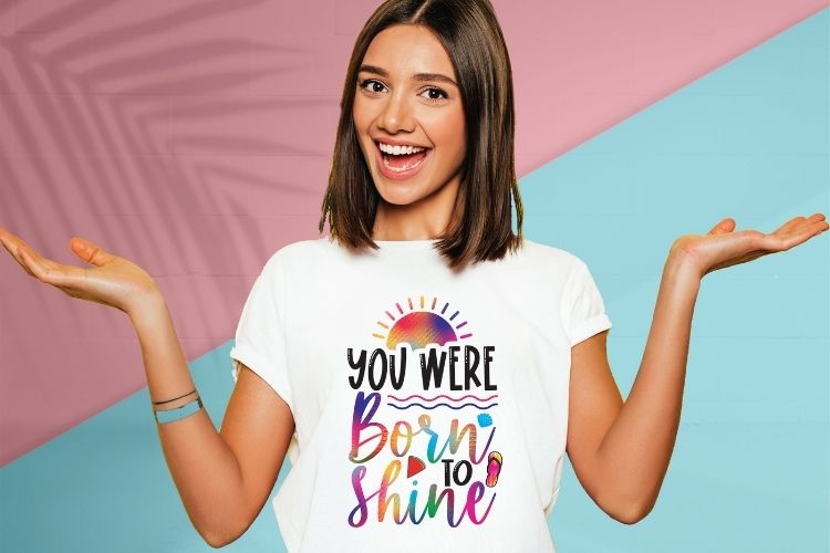 You Were Born to Shine - Summer PNG Design Shirt Mockup image.jpg