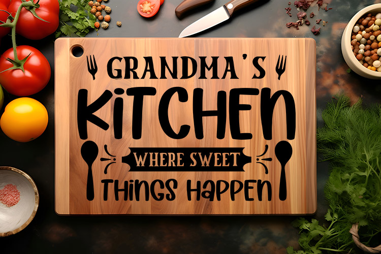 Grandma's Kitchen Cutting Board SVG File Image 2.jpg