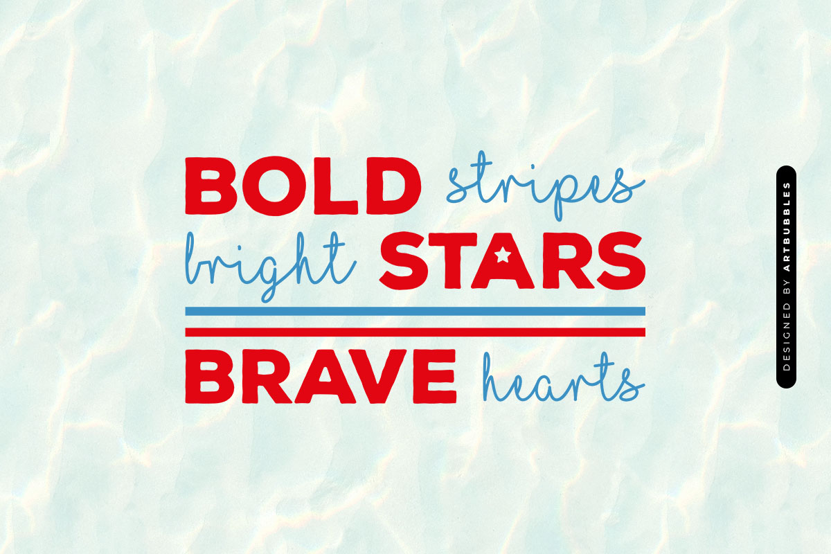 Bold Stripes Bright Stars Brave Hearts - 4th of July SVG Image.jpg