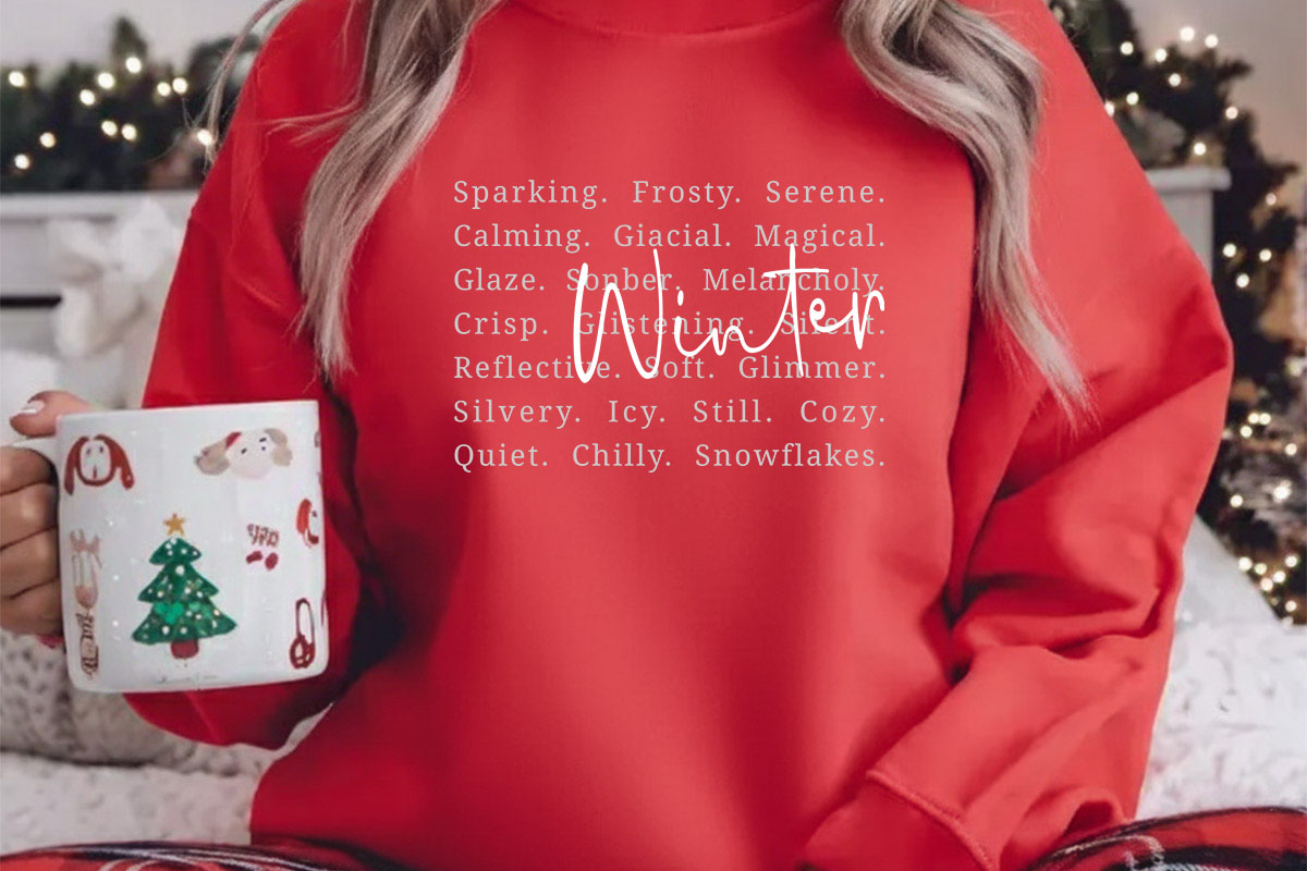 Winter SVG File for Cricut and Silhouette Crewneck Shirt Mockup Image.jpg