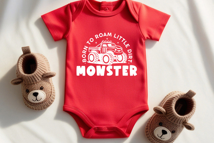 Born to Roam Little Dirt Monster SVG Cut File Onesie Mockup Image.jpg