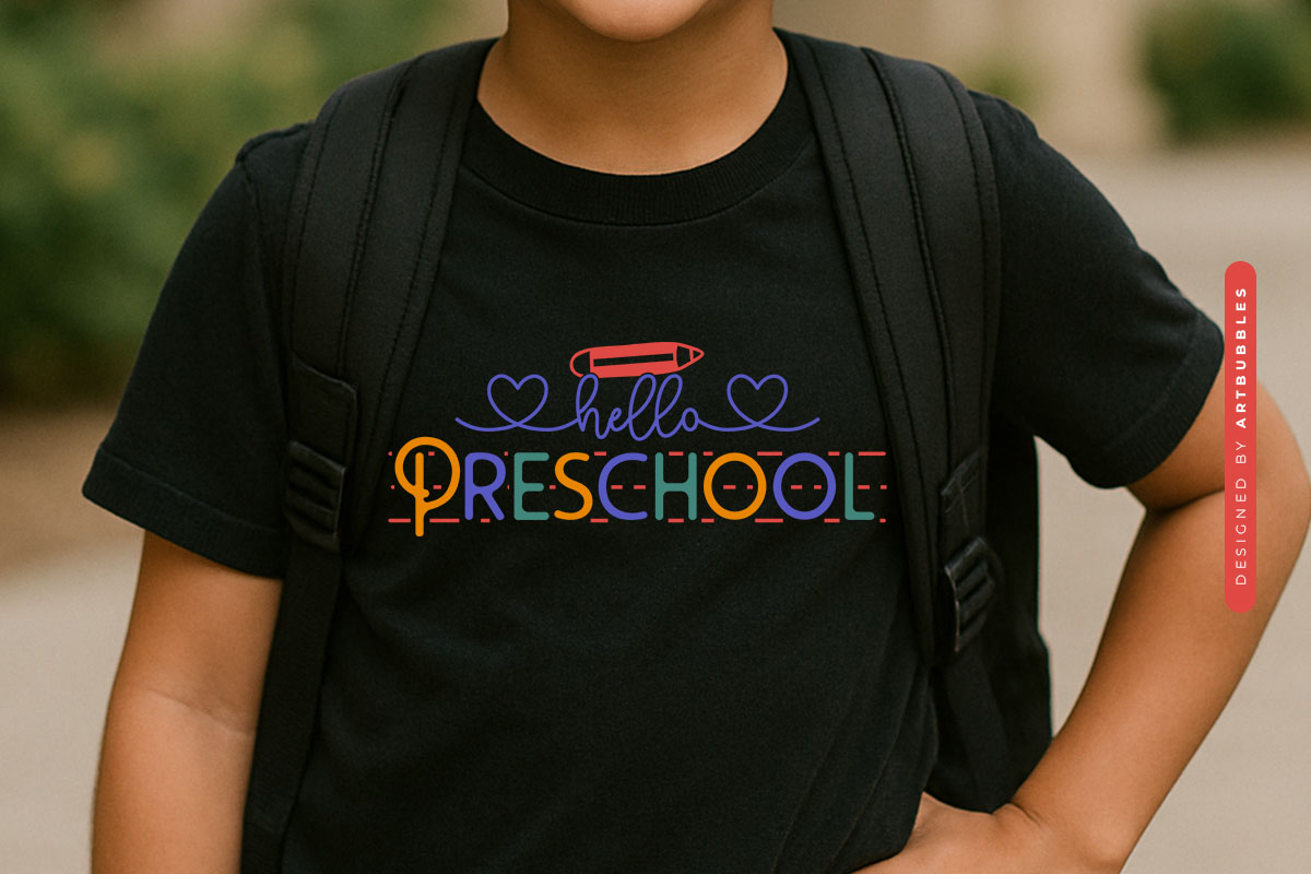 Hello Preschool - Back to School SVG PNG Shirt Mockup Image.jpg