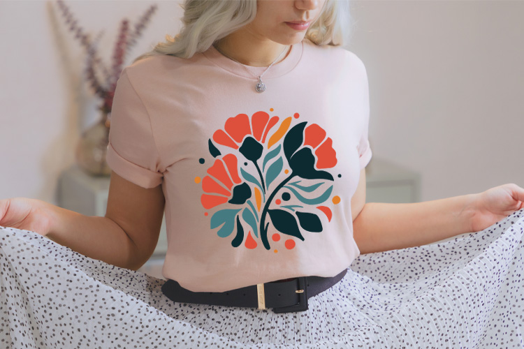 Abstract Retro Flower SVG Design Tshirt Mockup Image.jpg