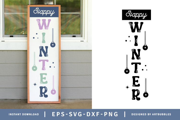 Happy Winter Porch Sign Making SVG Image.jpg