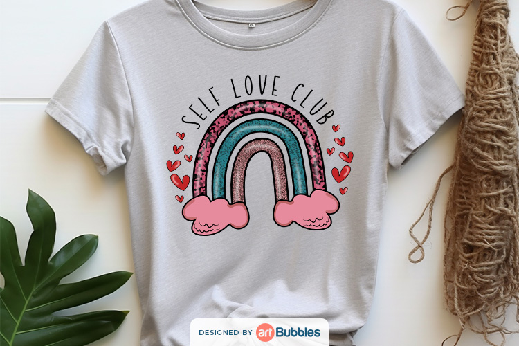 Self Love Club, Valentine Sublimation T Shirt Preview 03.jpg