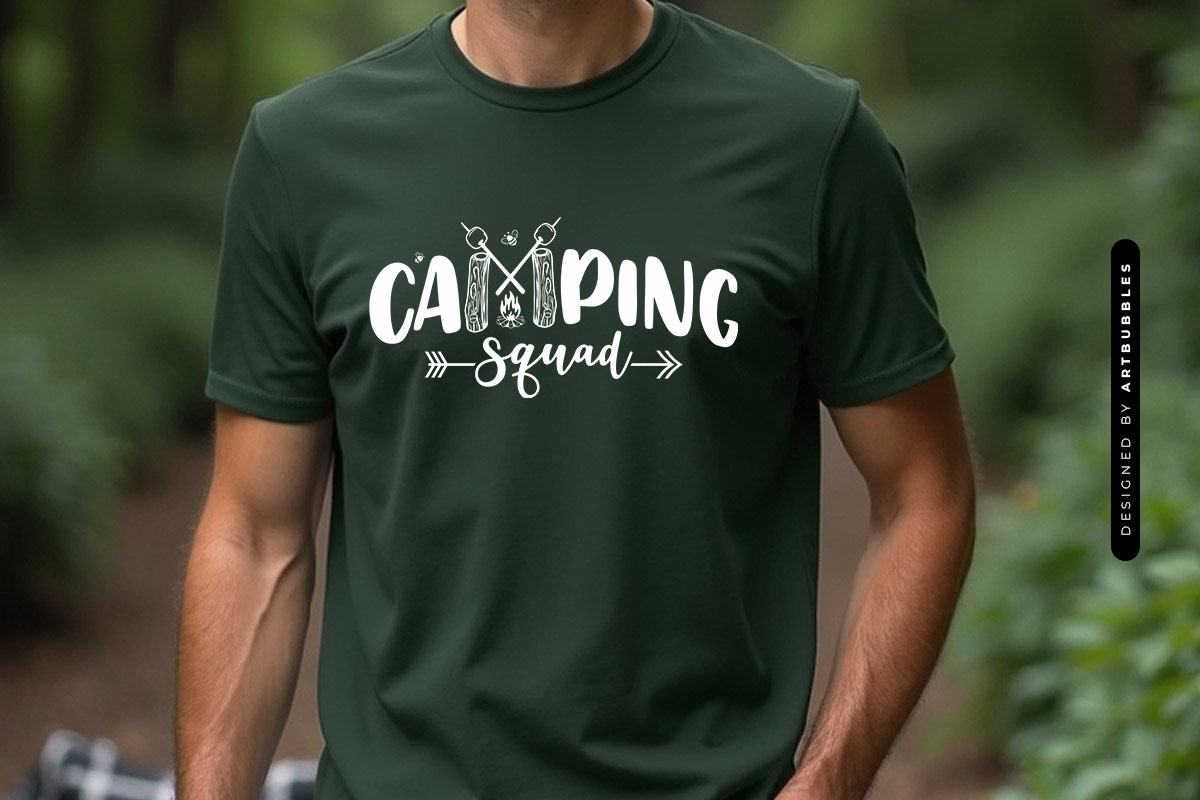 Camping Squad Design SVG, DXF, EPS, PNG