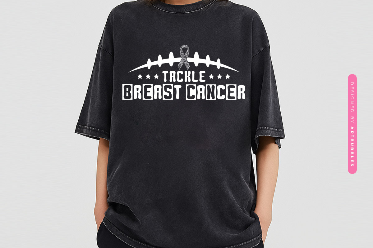 Retro Tackle Breast Cancer SVG Cut File Tshirt Mockup Image.jpg