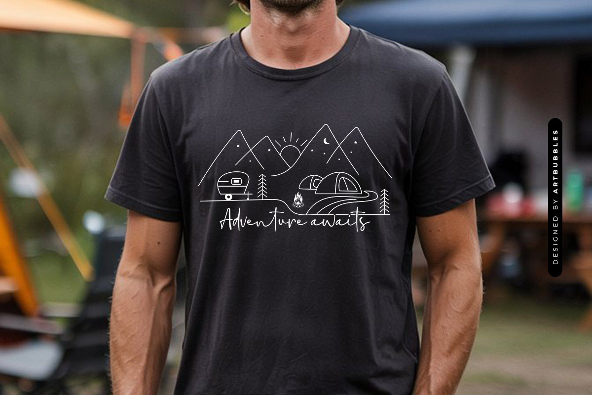 Adventure Awaits - Camping SVG for Cricut Tshirt Mockup Image.jpg