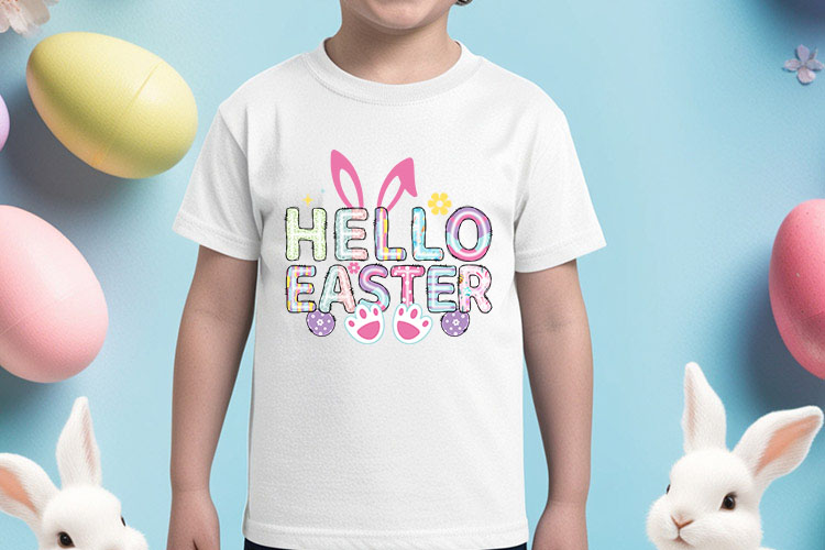 Hello Easter Sublimation Print PNG Shirt Mockup Image.jpg