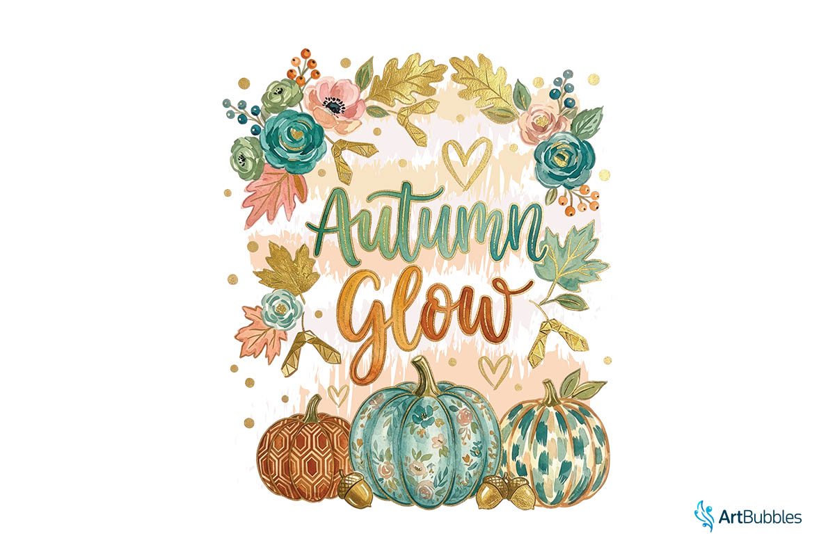 Autumn Glow - Stripe Fall Sublimation Transfer PNG Image.jpg