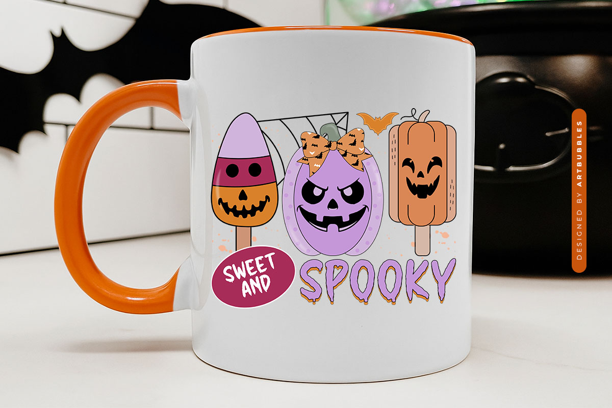 Sweet and Spooky - Halloween Funny Sublimation Mug Mockup Image.jpg