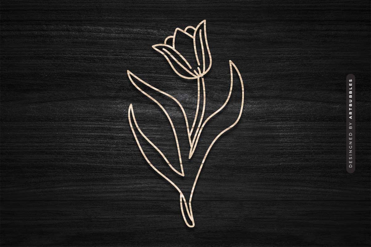 Tulip Laser Cut Wildflower SVG Image 3.jpg