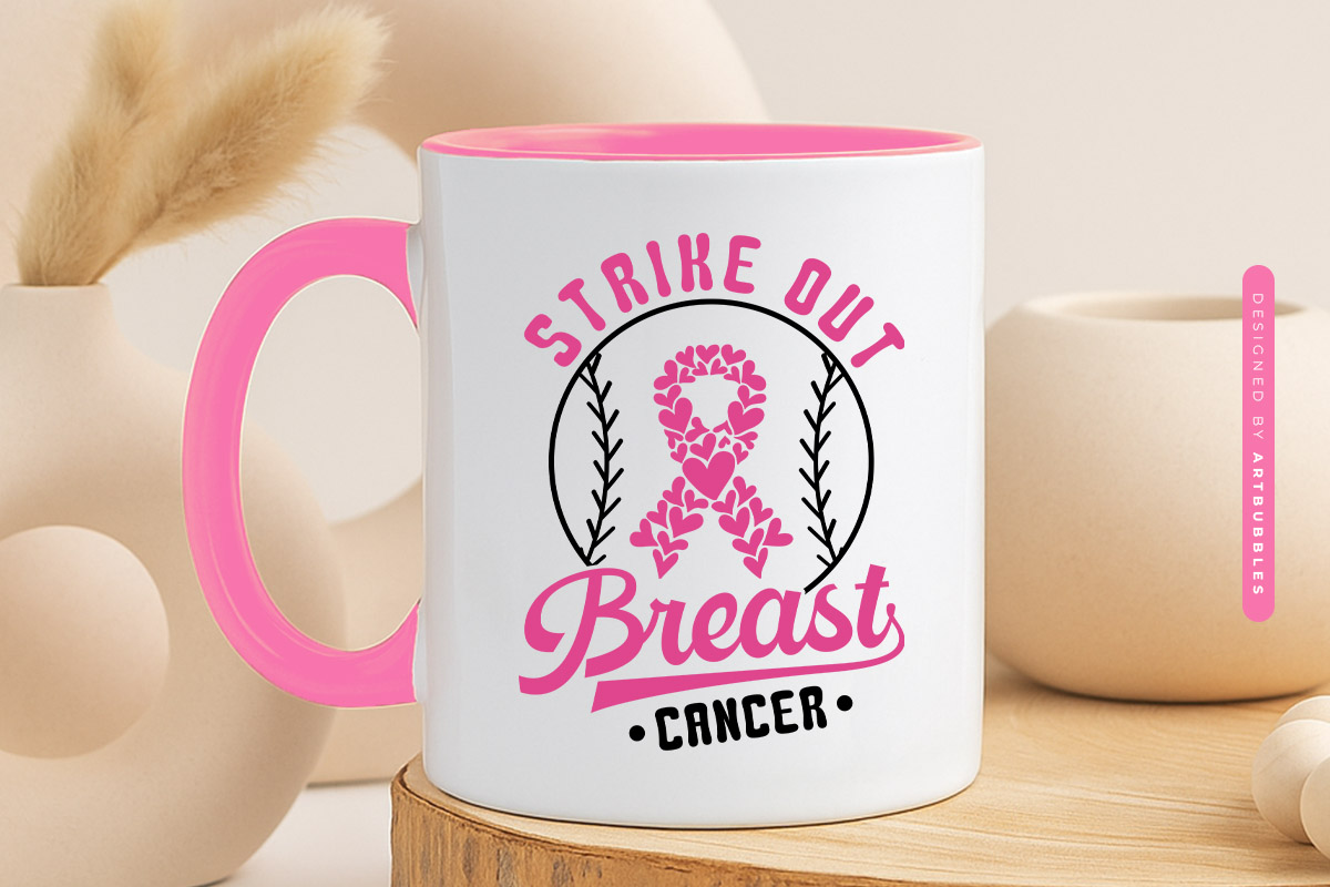 Strike Out Breast Cancer Retro SVG Cut File Mug Mockup Image.jpg