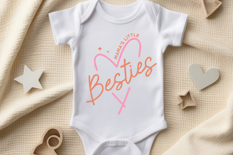 Mama's Little Bestie - Unique Baby Design SVG Bodysuit Mockup Image.jpg