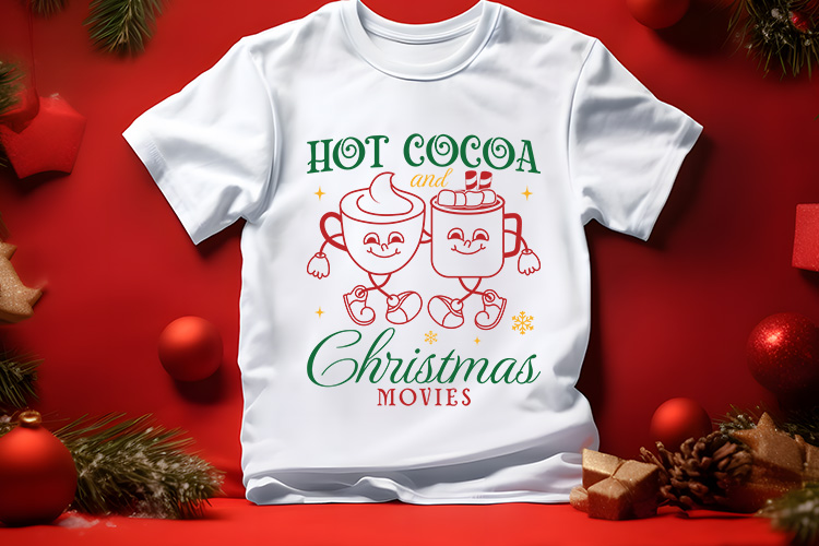 Hot Cocoa and Christmas Movies SVG Free Shirt Mockup Image.jpg