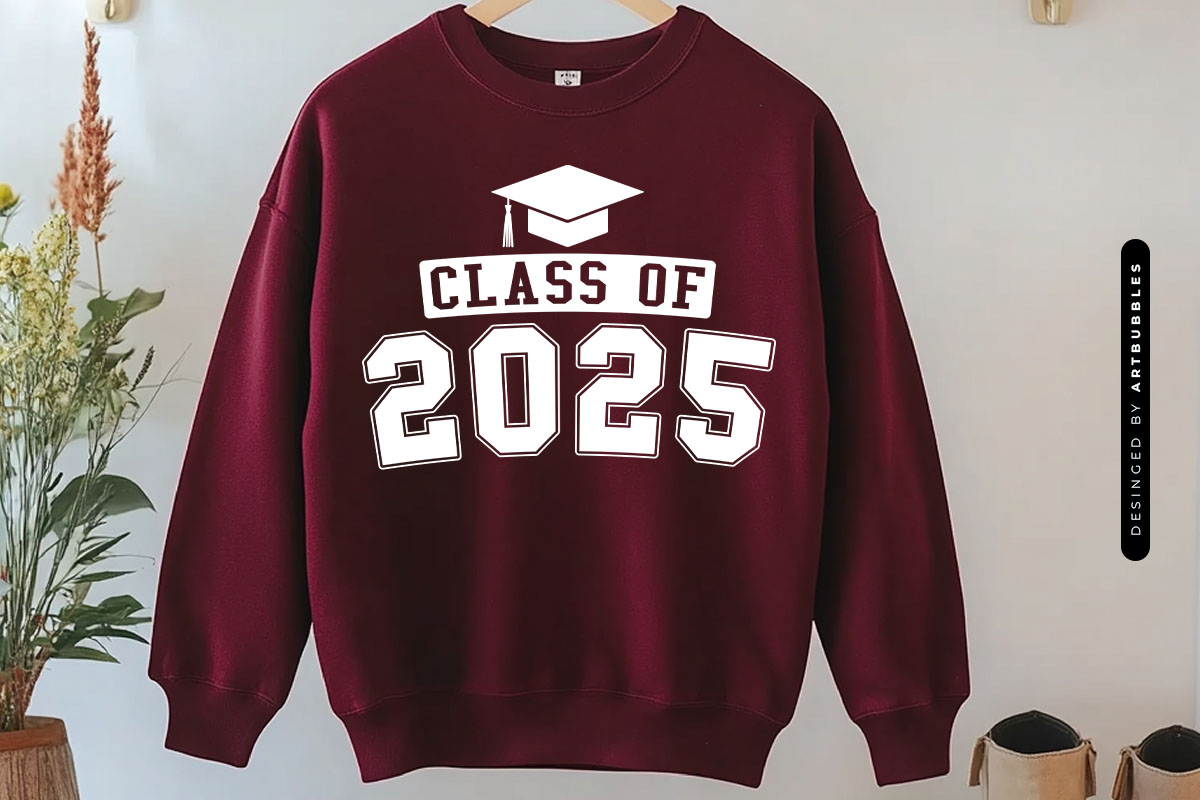 Class of 2025, Graduation SVG Cut File Sweatshirt Mockup Image.jpg
